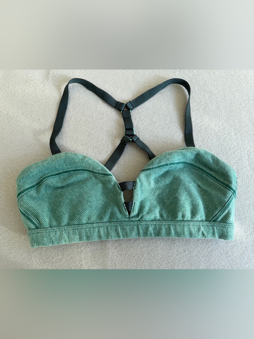 lululemon Anahatasana Sports Bra s4 Women’s Green Crossback